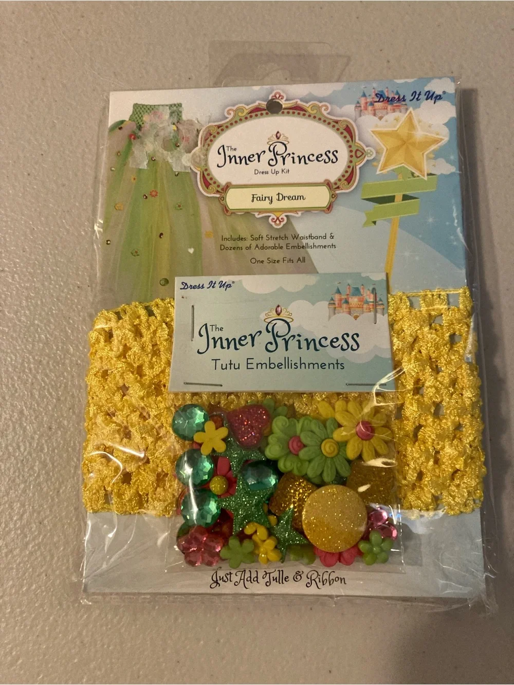 Dress It Up Inner Princess Multicolor Tutu Embellishments Kit Fairy Dream